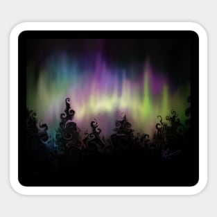 Northern Lights Fantasy Sticker